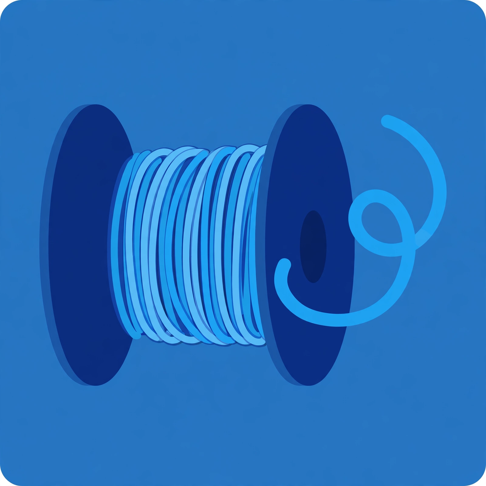 Spool of 3D printer filament